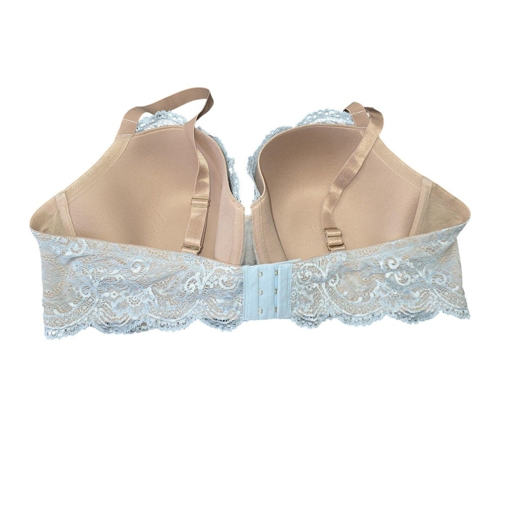 Third Love 24/7 Lace Balconette Bra Womens 44C Blue Lightly Lined Underwire - Picture 5 of 9